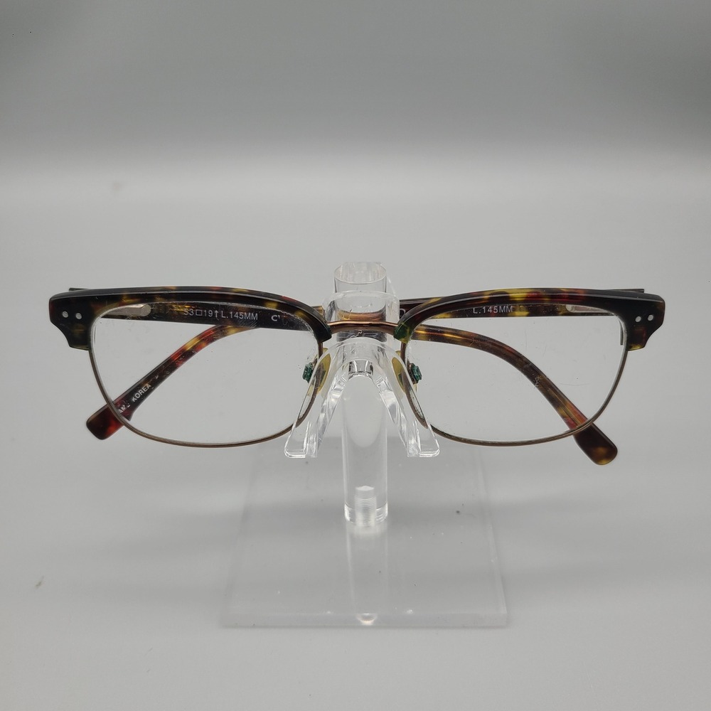 IZOD Tortoise Browline Eyeglass Frames 53-19-145 Clubmaster Style Mens Glasses